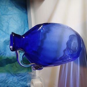 Vintage Scandinavian Monica Bratt Blown Glass Pitcher